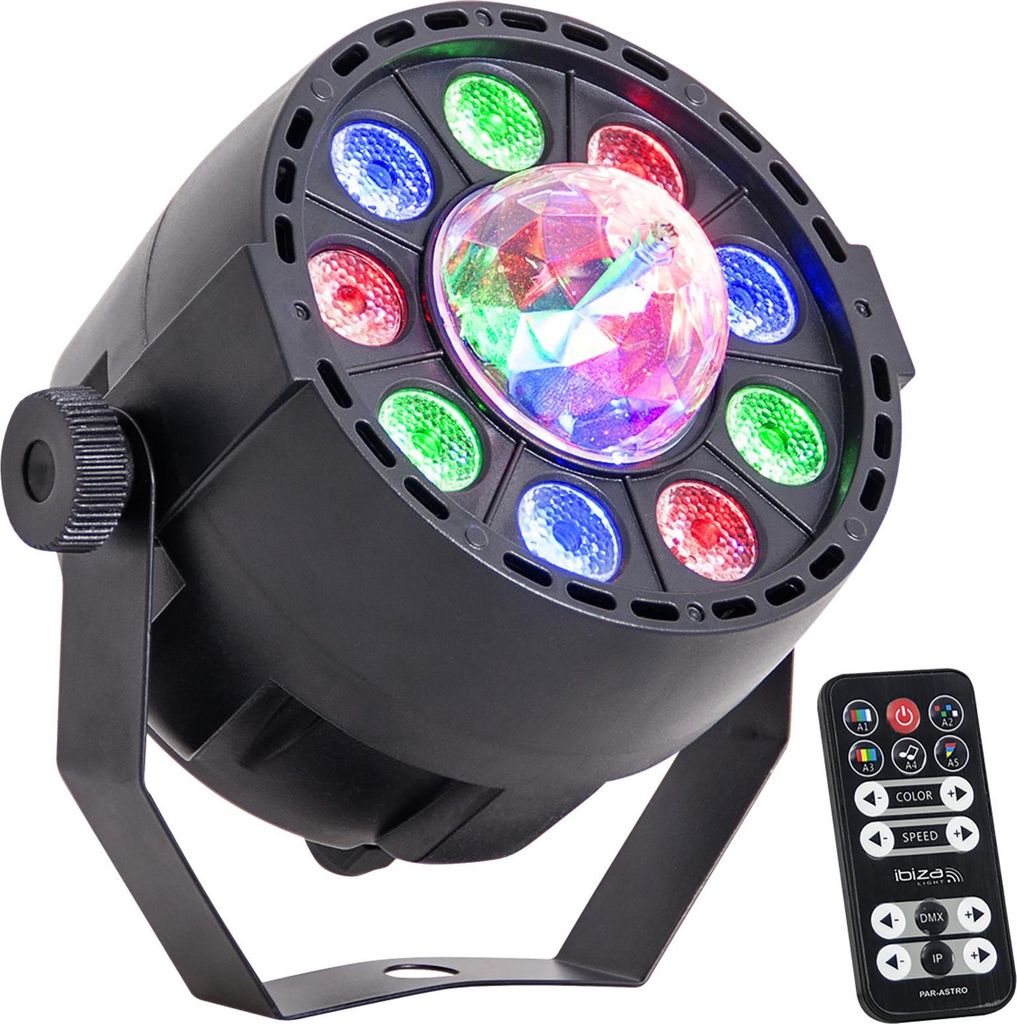 Ibiza Par-Astro Led Par Scheinwerfer Mit Fernbedienung Produktbild 