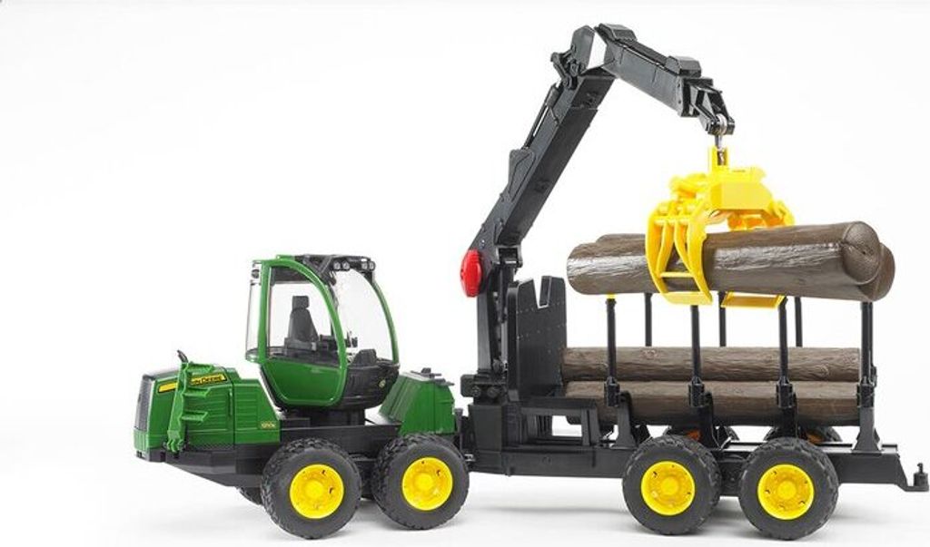 Bruder 02133 - John Deere 1210E bagr s drapákem na dřevo, Obrázek produktu 18