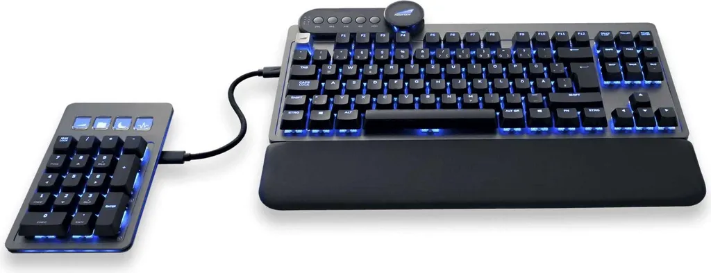 Clavier Gaming AZERTY Mountain Everest Max avec Switchs MX Speed Gray