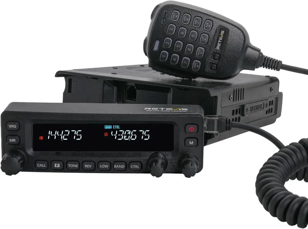 Transceiver Mobile Radioamateur Retevis MA1 50W VHF/UHF avec Cross Band