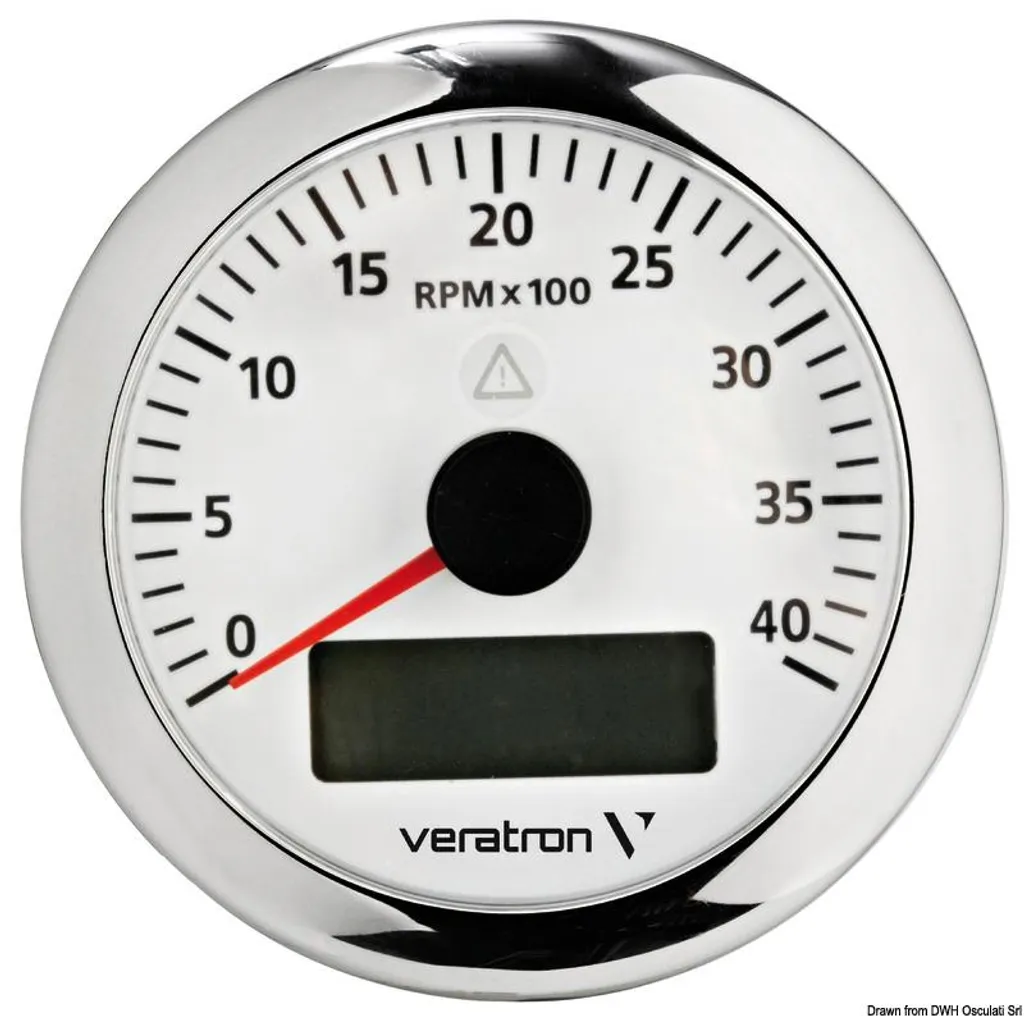 Compte-tours de Navigation 4000 tr/min VDO Blanc pour Bateau et Diesel