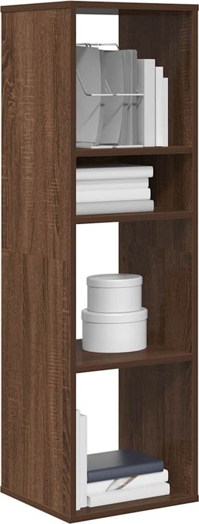 Maison Exclusive - Bücherregal Braun Eichen-Optik 34x31x112 cm Holzwerkstoff