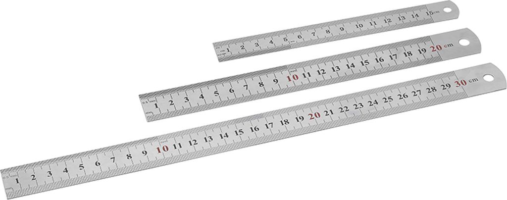 SINTRON Tools Linijka stalowa zestaw 3 207909, 15/20/30 cm Zdjęcie produktu 