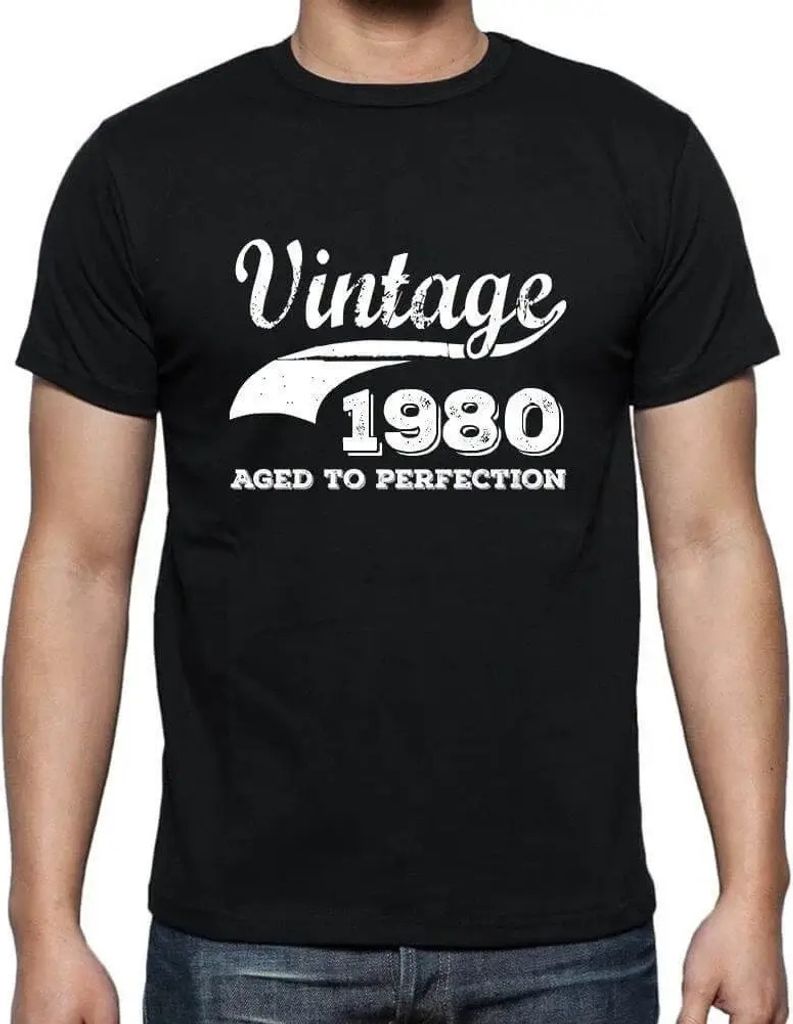 Herren Grafik T-Shirt Zur Perfektion gereift 1980 – Aged To Perfection 1980 – Geschenk 44. Geburtstag Jahrestag 44 Jahre Jubiläum 44 Jährige ...