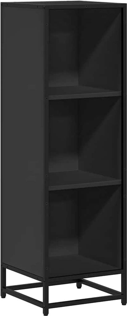 "SALE 2026" Bücherregal - Standregal - Wohnzimmerschrank - Schwarz 33,5x33x107,5 cm Holzwerkstoff - Lagerregal Bücherregale DE7122196
