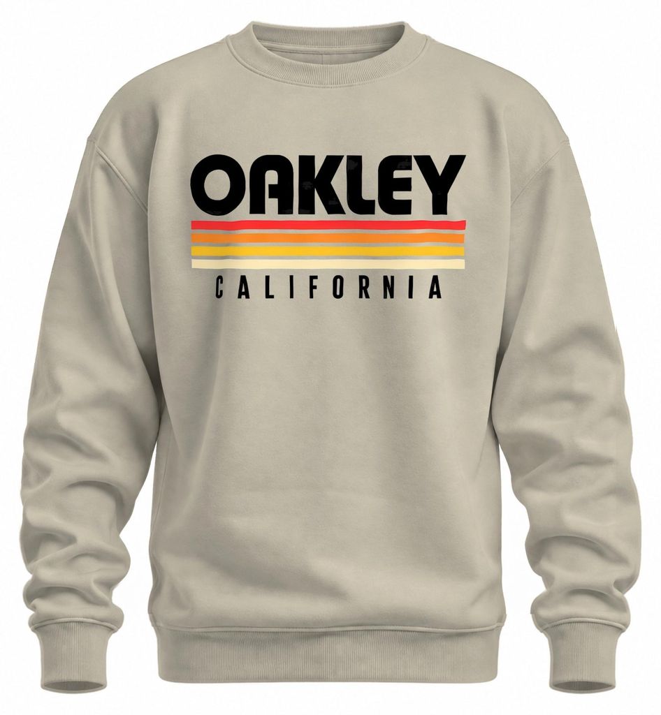 Oakley California Vintage Retro Sunset Stripes Trui, 70s Productafbeelding 