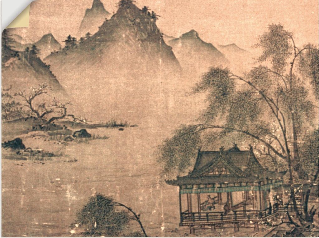 ARTland Wandbild, selbstklebend Balustrade an der Wasserseite Größe: 60x45 cm