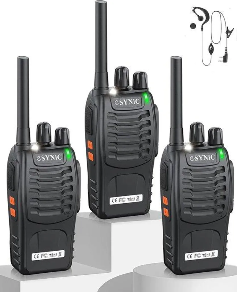 Talkie-walkie enfant VOX longue portée 3km avec lampe LED intégrée