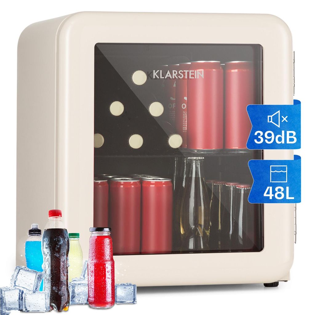 Klarstein PopLife 48, lednice na nápoje, 48 l, 0-10 °C, Obrázek produktu 
