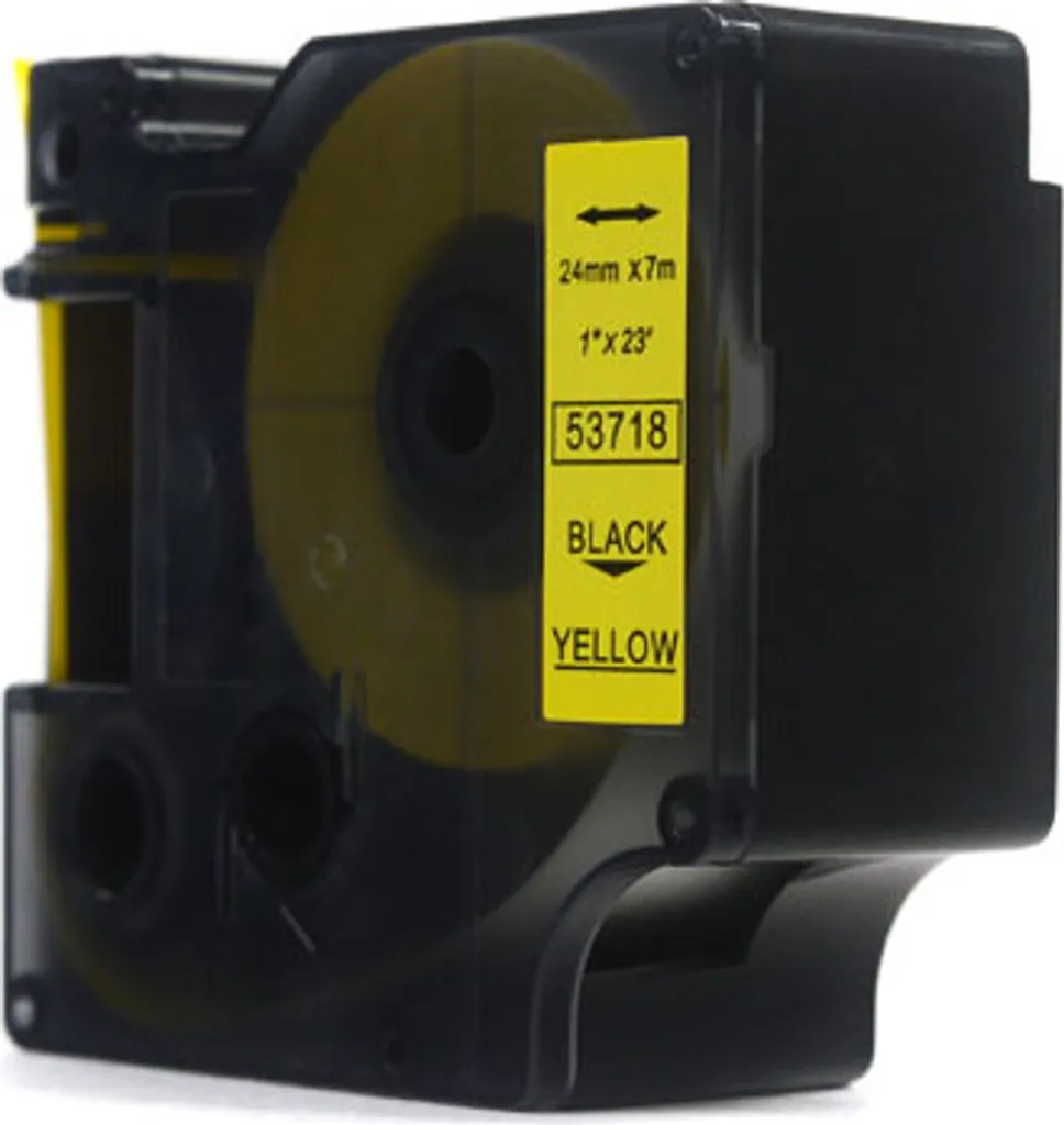 Nastro Etichette 24mm Giallo JetWorld per Dymo D1 53718 - Robusto