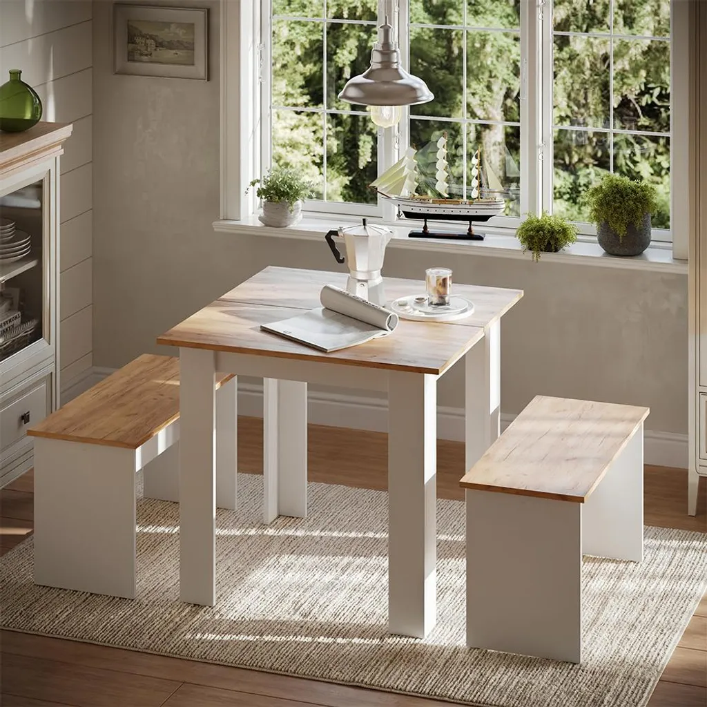 Tavolo da Pranzo Vicco Sentio 80x80 Rovere Oro | Arredo Smart Cucina