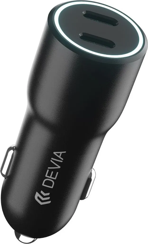 Caricabatterie Auto Devia Smart PD 40W | Doppia USB-C Ricarica Rapida
