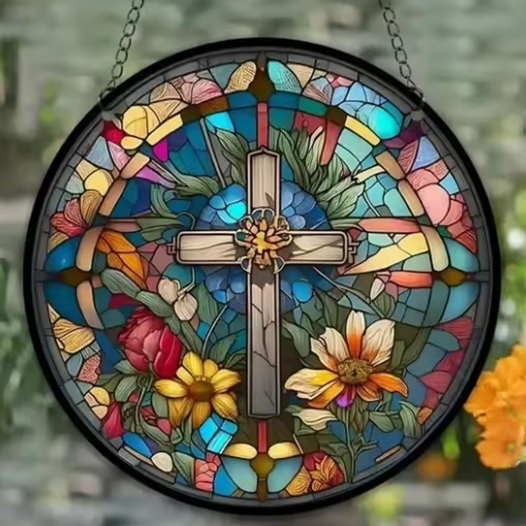 Kreuz-Sonnenfänger Typ2 – Christliche Kunst für Ihr Zuhause KP31552