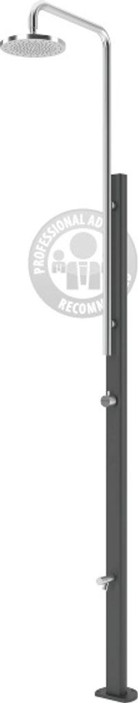 Pooldusche Chrome aus Edelstahl unterschiedliche Oberflächen V2A , Oberflächen:Chrome Anthrazit Kupfer