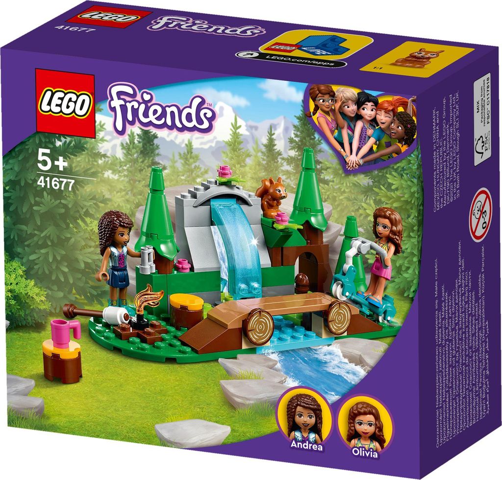LEGO 41677 LEGO Friends Wasserfall im Wald, Camping Produktbild 