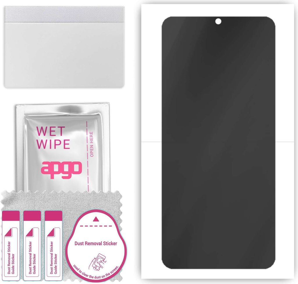 apgo Hydrogel Blickschutzfolie, Matt, kompatibel mit Oppo Reno 3 A, Privacy Displayschutzfolie, Schutzfolie mit Positionierhilfe, Anti-Spy, kratzfe...