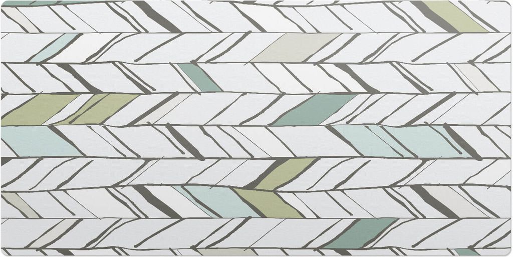 Fischgrätenblätter– Schreibtischunterlage – Schreibtisch Tischunterlage – 100x50 cm – Unterlage Groß Schreibtischmatte