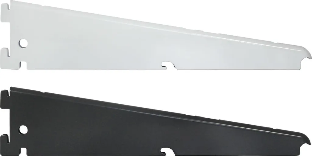 Support d'étagère filaire blanc pour dressing et buanderie modulable