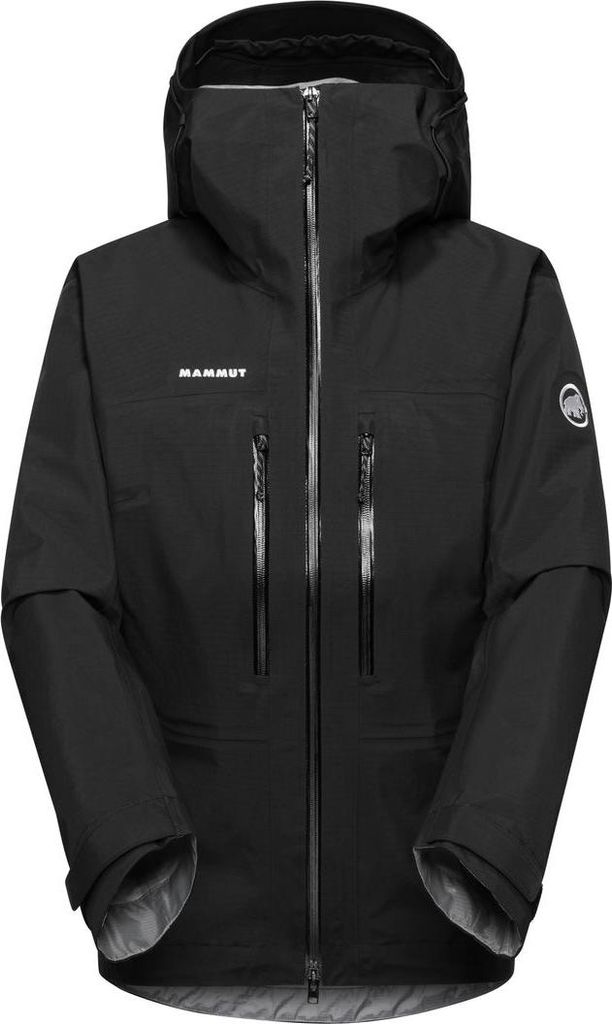 Taiss HS Hooded Jacket Women, Hardshell Jacke Damen - Mammut, Farbe:black, Größe:XS