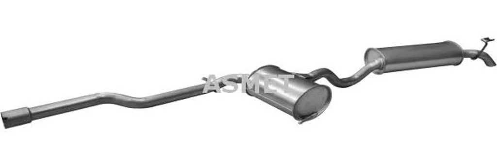 Silencieux arrière ASMET 16076 OE 46460020 pour Fiat Marea Berline