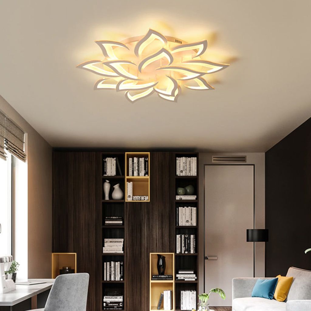 LED Deckenleuchte Dimmbar Deckenlampe Blumenleuchter Wohnzimmer Lampe 35W 