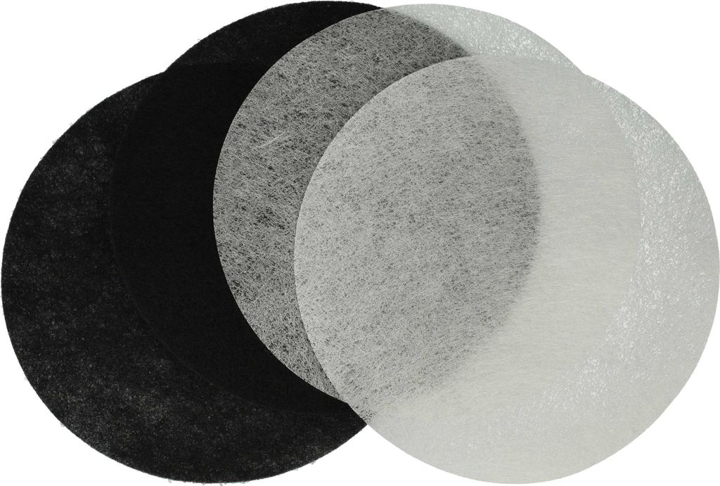 vhbw 2x Aktivkohlefilter, 2x Fettfilter Ersatz für Moulinex AD-5 für Fritteuse - 4-tlg. Filter-Set