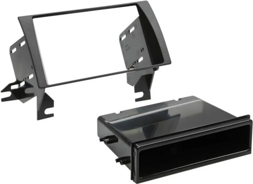 Adaptateur de façade 2-DIN avec vide-poche pour Toyota Camry 2001-2006