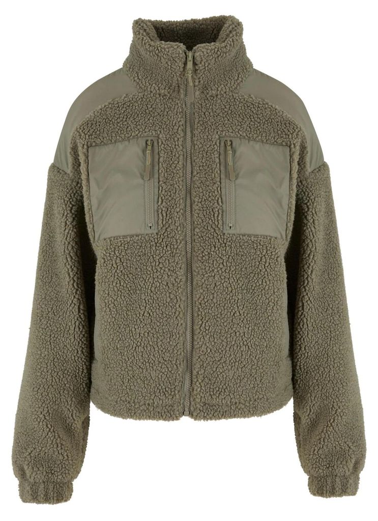 Urban Classics - Fleecejacke für Damen TN739 (5XL) (Blassgrün)