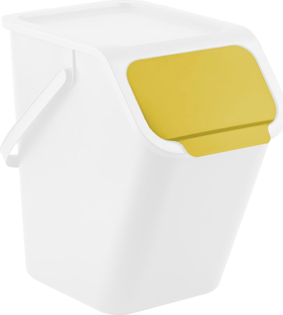 Go Practic Vuilnisemmer Set 3x 25 Liter - Met Deksel, Koolstoffilter En Kliksysteem Voor Afvalscheiding