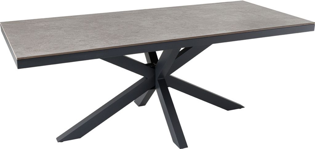 riess-ambiente Esstisch GALAXIE 160cm hellgrau anthrazit Produktbild 