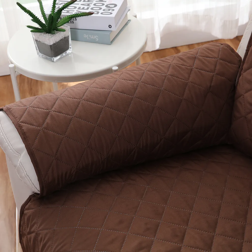 Copripoltrona Relax In Velluto Elasticizzato 4 Pezzi – Fodera Per Poltrona Reclinabile Con Tasca Laterale – Morbido E Lussuoso, Adatto A Manuali Ed Elettriche – Marrone