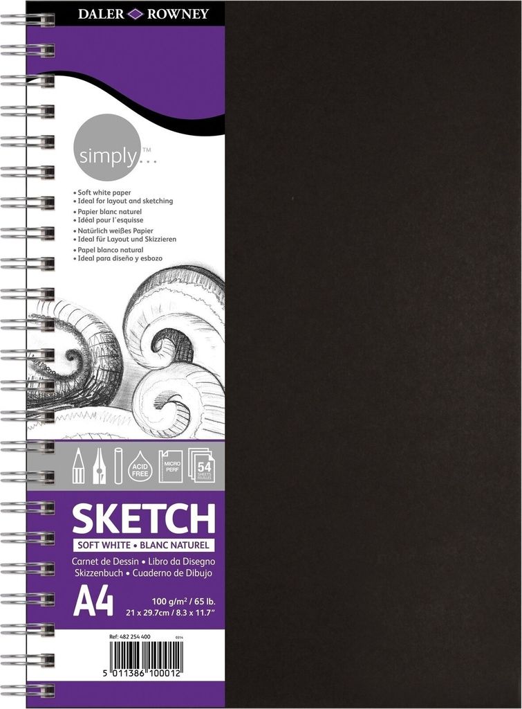 Daler Rowney Simply Sketch Book  Simply Szkicownik 54 A4 Zdjęcie produktu 