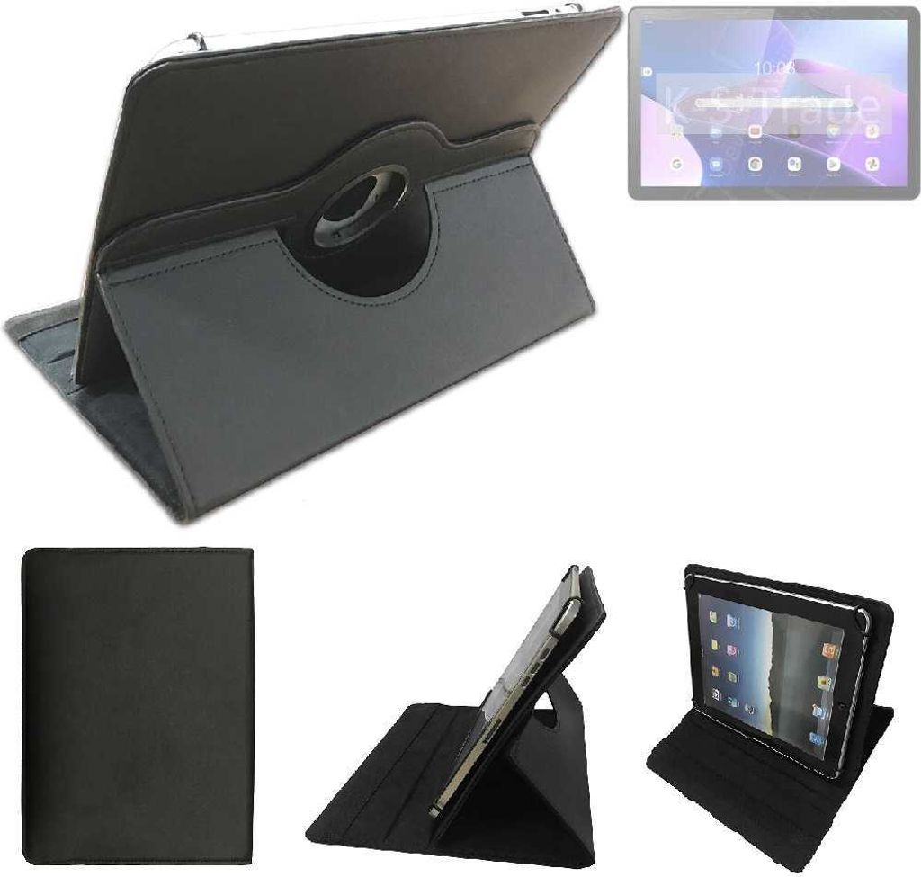 High quality kompatibel mit Lenovo Tab M10 (3rd Gen) Wi-Fi Schutz Hülle 360° Tablet Case Schutzhülle Flip Cover schwarz. Tablet Hülle drehbar
