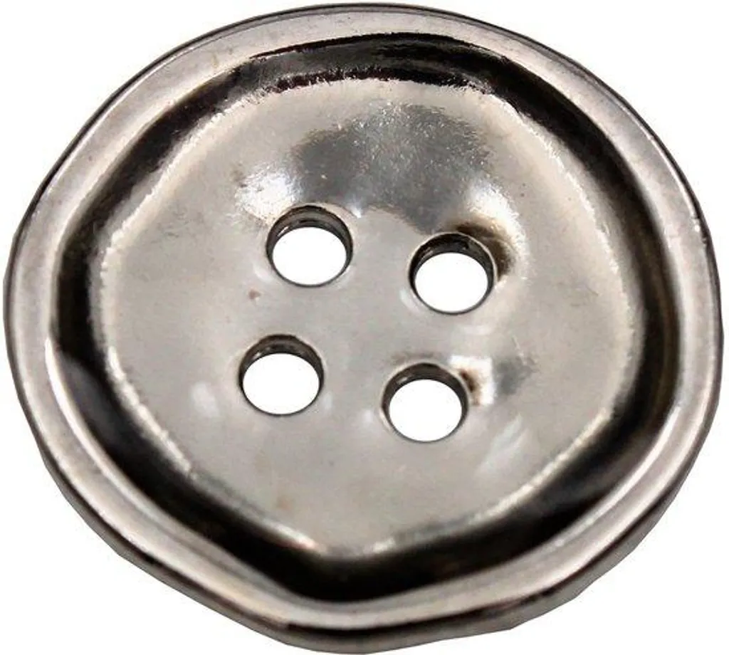 Boutons de rechange argentés 10 mm lot de 6 pour chemises et gilets