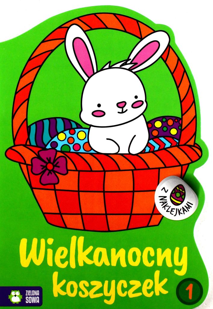 Wielkanocne kolorowanki. Wielkanocny koszyczek 1