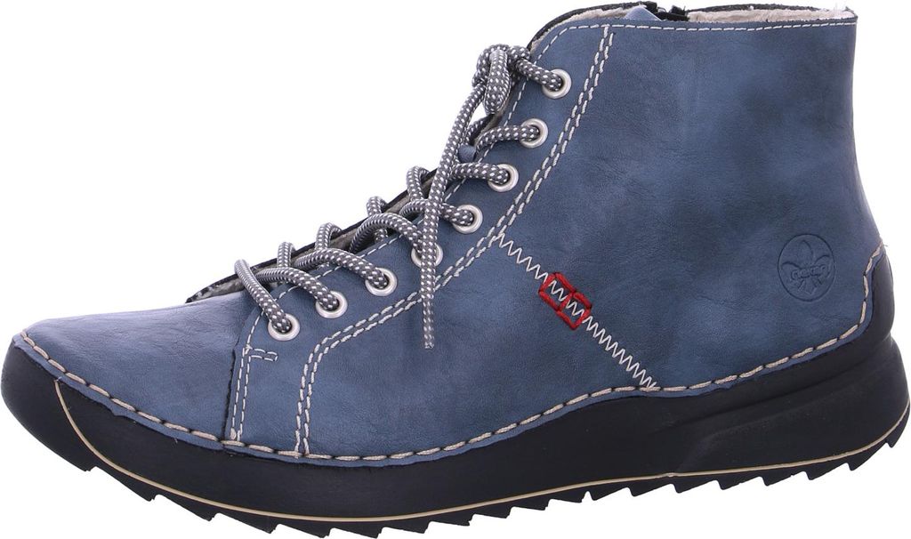 Rieker Damen Stiefelette mit Schnürung sportliches Design Produktbild 