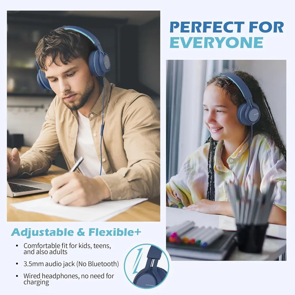 Cuffie con Microfono per PC e Smartphone - Controllo Volume On-Ear - 2