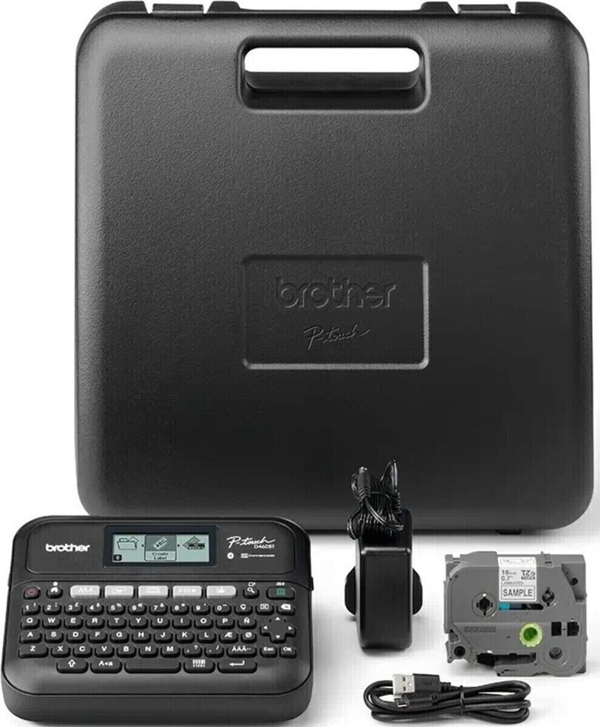 Etichettatrice Brother PT-D460BTVP P-Touch, 18 mm, nera Immagine del prodotto 
