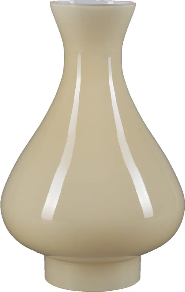Abat-jour en verre beige Lister cylindre Ø 70mm pour lampe et suspension