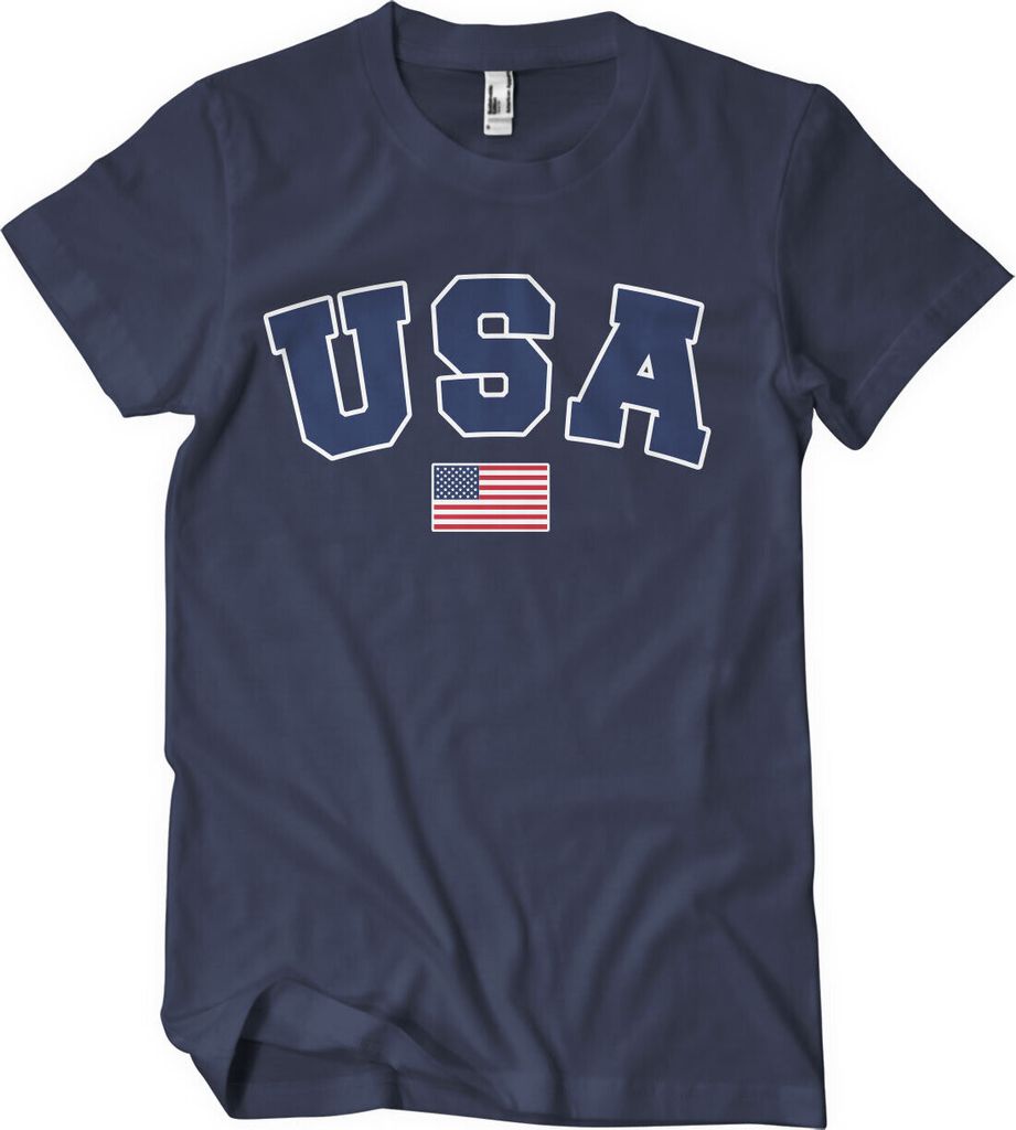 USA Varsity T-Shirt - Medium - Navy