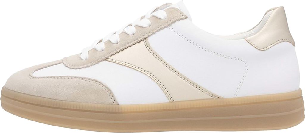 Remonte Damen Sneaker Retro Look Leder und Textil D2C01, Größe:37 EU, Farbe:Beige