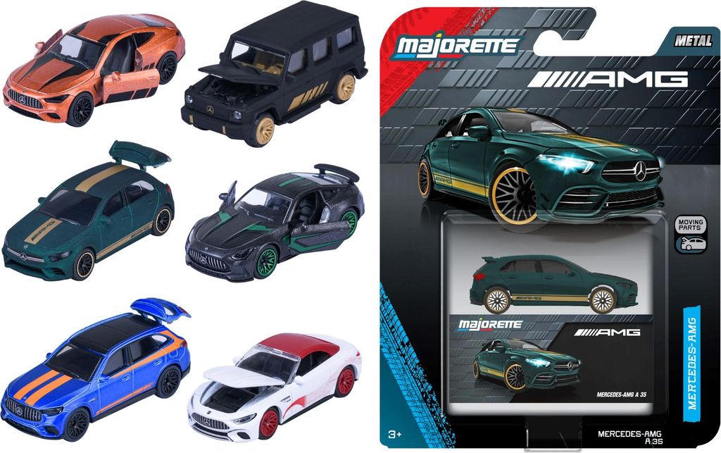 Majorette Mercedes-AMG Deluxe auto's, speelgoedvoertuig, Productafbeelding 