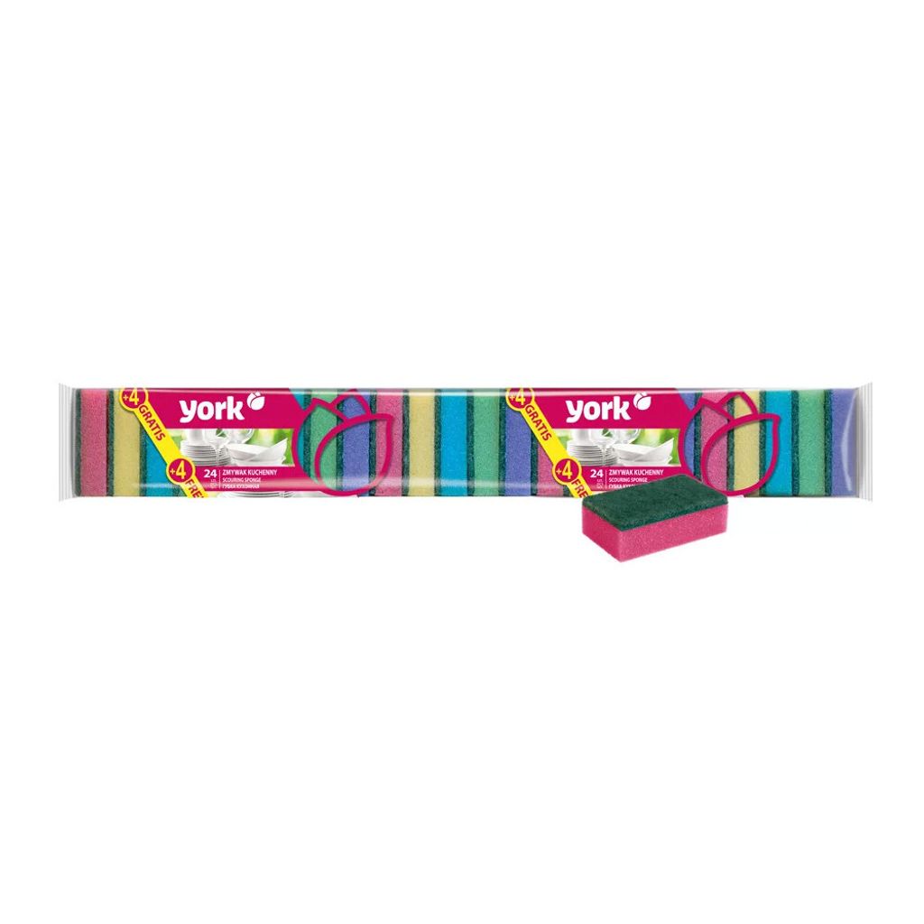 Schwamm York 030140, Schwamm für Geschirr, 24+4 Stk. Produktbild 