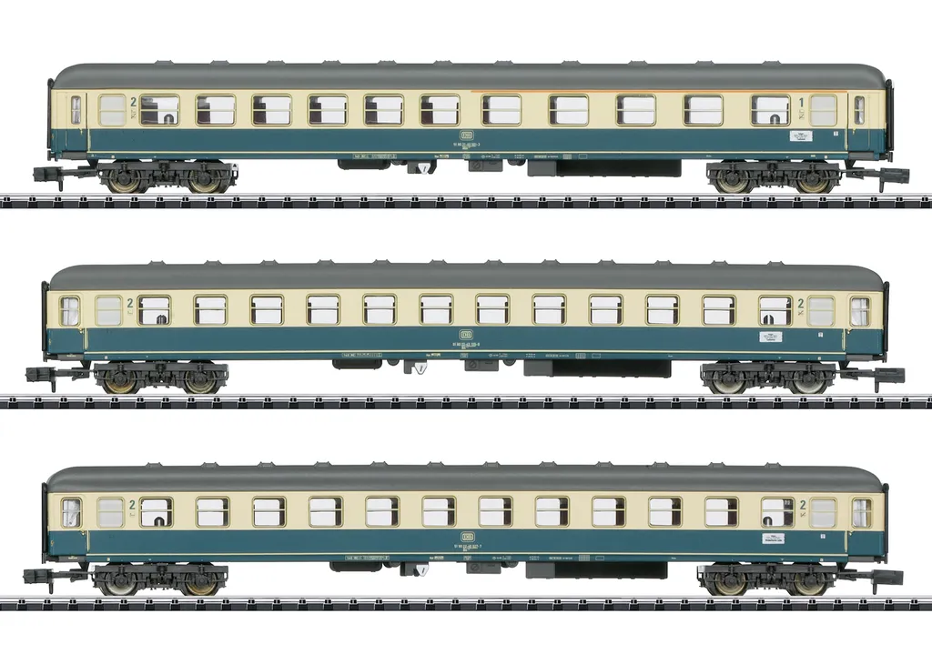Voitures voyageurs Minitrix 15639 Coffret train rapide détaillé en N