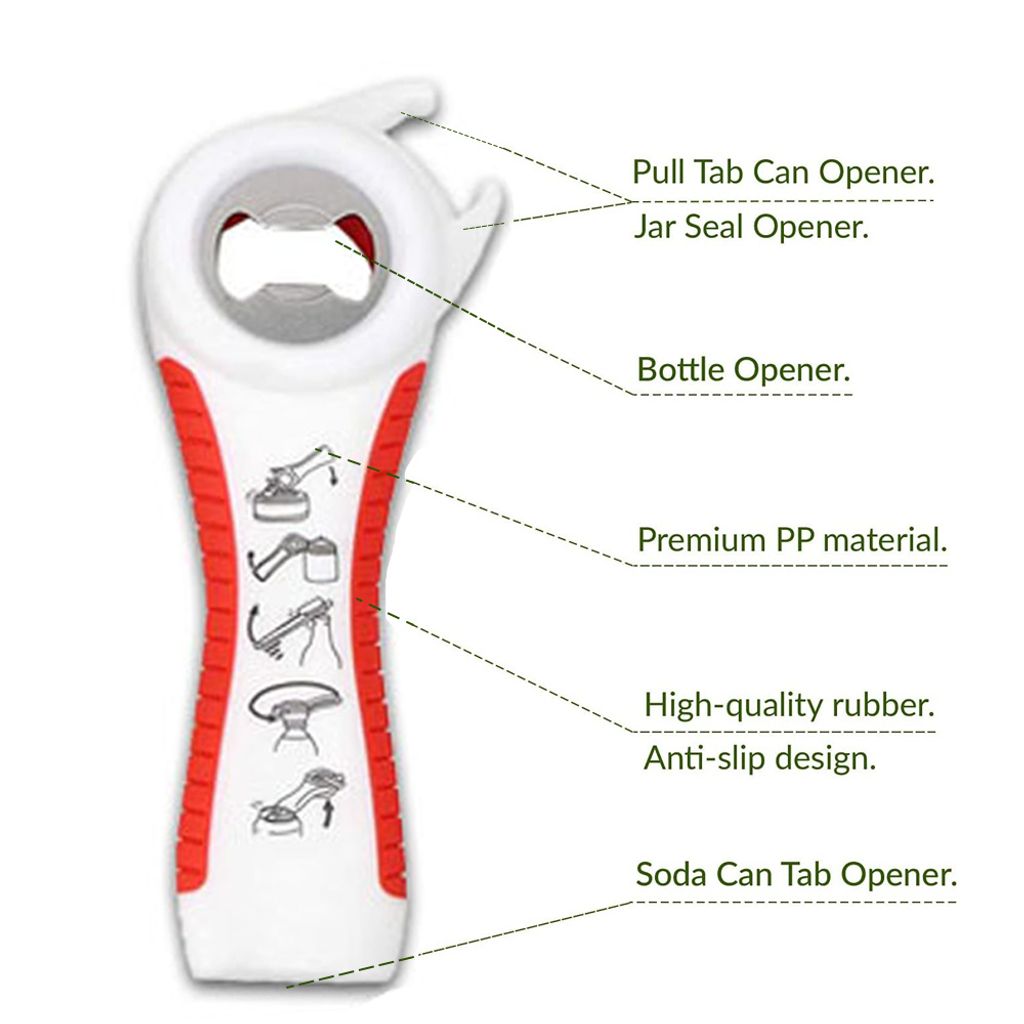 Stansport 3-in-1 Dosenöffner - Camping-Werkzeug Mit Löffel & Flaschenöffner