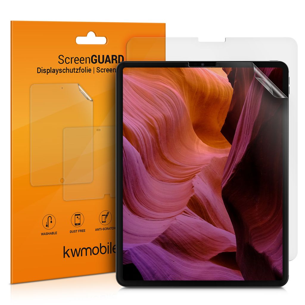 kwmobile 2x Tablet Schutzfolie kompatibel mit Apple iPad Air 13" (6. Gen 2024) / iPad Pro 12,9" - (2022) / (2021) Folie - Full Screen Protector -