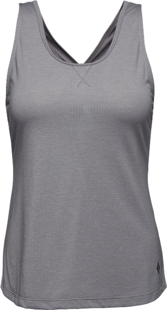 W Splitter Tank, Pewter Stripe, XL, Women, Women's Sportswear Top, Black Diamond