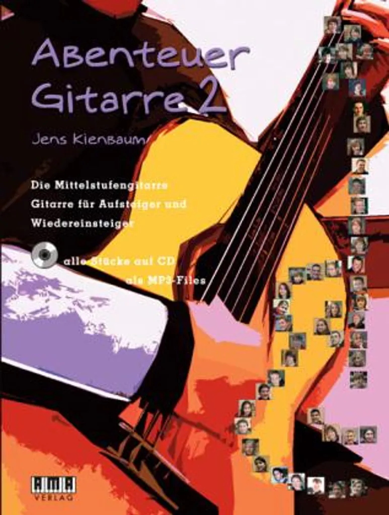 Livre de Guitare Abenteuer Gitarre Band 2 pour Élèves de Niveau Moyen