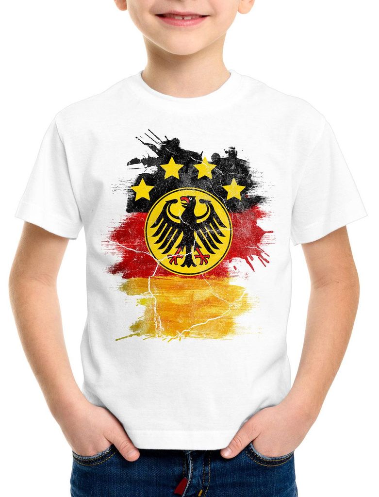 style3 Deutschland Wappen WM 2026 Kinder T-Shirt Fußball Produktbild 
