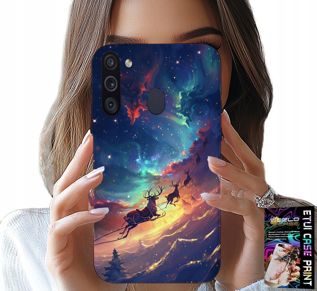 Hülle Für Samsung Galaxy A21 - Rentier Süsses Rentier Weihnachtsdesign
